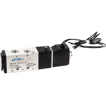 Instalatérský materiál Elektrický řízený vzduchový ventil (Solenoid) DC24V G 1/8\" 4V110-06
