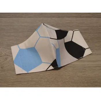 rouška Šárka Lipčáková Dětská tvarovaná rouška na gumičku Fotbal - dvě velikosti