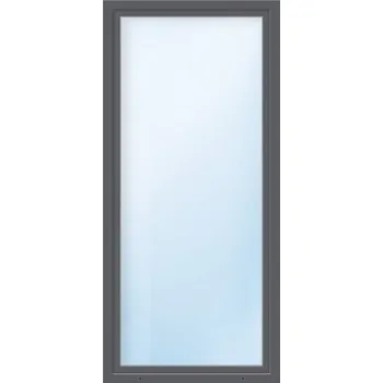 Vchodové dveře Balkónové dveře plastové jednokřídlé ESG ARON Basic bílé/antracit 850 x 2100 mm DIN levé