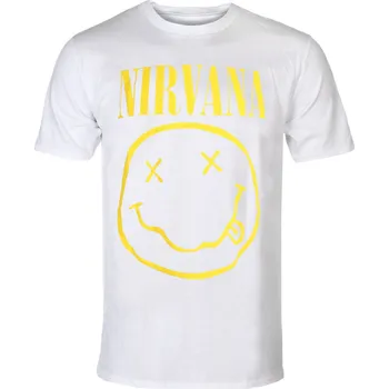 Pánské tričko Tričko metal pánské Nirvana - Yellow Happy Face - ROCK OFF - NIRVTS04MW - XXL