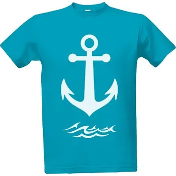 Pánská mikina Mikina bez kapuce Unisex s potiskem Kotva a vlny pánské