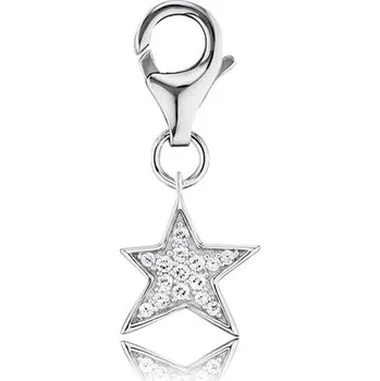 Přívěsek Přívěsek na náramek ENGELSRUFER Hvězda stříbrný se zirkony ERC-LILSTAR-ZI
