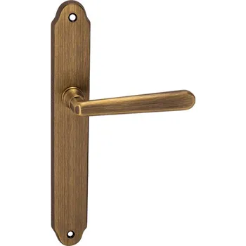 Dveřní kování Štítová klika M&P kování ALT WIEN mosaz Provedení: klika/klika s BB otvorem pro klíč, Povrch: OGS - Bronz česaný matný 8584138408515