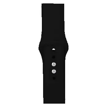 Příslušenství k chytrým hodinkám Apple Watch silikonový řemínek 38/40mm černá