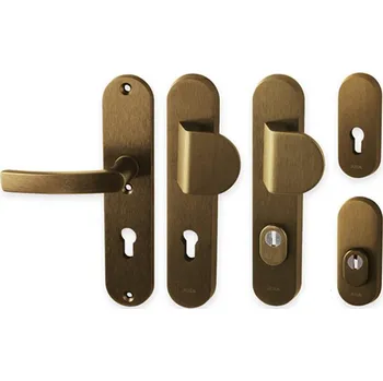 Dveřní kování Bezpečnostní kování AXA - BETA2 Provedení: madlo/kl. s PZ otvorem pro vložku, Povrch: F4 - bronz elox, Rozteč: 92 8584138328363