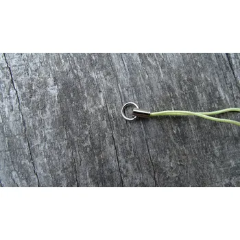 Materiál na výrobu šperku šňůrka na mobil 5 cm žlutá