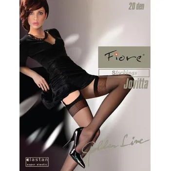 Dámské punčochy Fiore Jovitta 20 den Punčochy black-černé (punčochy na podvazek)