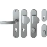 Bezpečnostní kování AXA - BETA2 Provedení: madlo / kl. PLUS s PZ otvorem pro vložku, Povrch: F6 - inox elox, Rozteč: 90 8584138328769