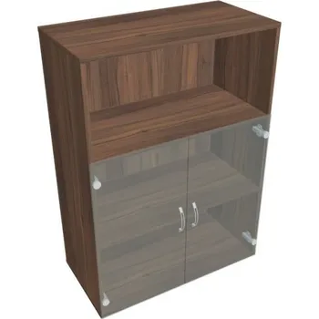 Kancelářský vozík HOBIS skříň policová dvéřová - D 3 80 05, ořech + doprava zdarma