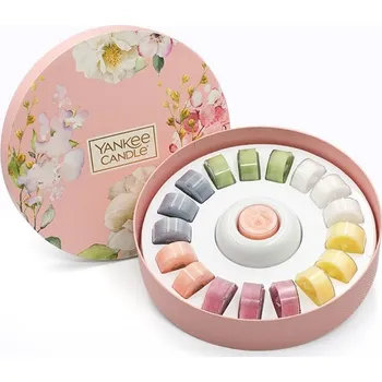 Svíčka Yankee Candle Dárková sada 18 čajových svíček + svícen na čajovou svíčku