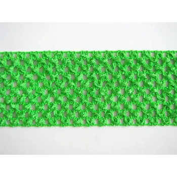 Textilní guma Síťovaná pruženka 7cm tutu zelená