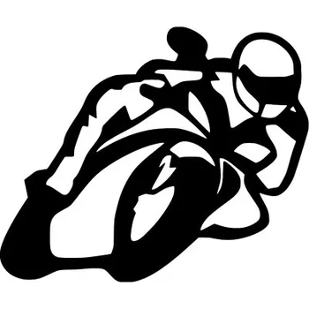 Polep vozidla Samolepka SILNIČNÍ MOTORKA Bílá