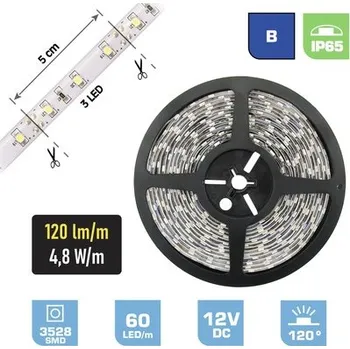 LED páska LED pásek FK technics IP65 2,4 W 60 lm 0,5 m modrý, metrážové zboží