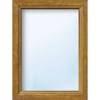 Okno Plastové okno fixní zasklení ARON Basic bílé/zlatý dub 1150 x 1450 mm (neotevíratelné)