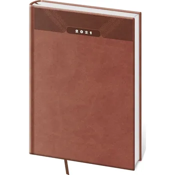 Diář Helma 365 Print classic A4 denní diář 2021 anglicky červený