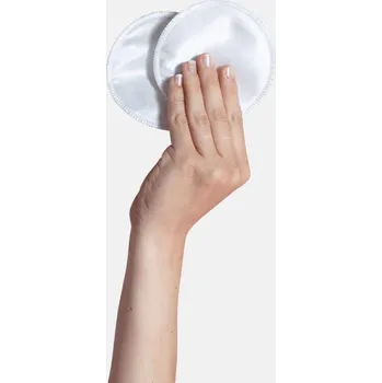 CARRIWELL Hedvábné prací vložky do podprsenky 6 ks bílé