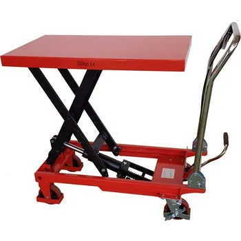 Plošinový vozík Lehký zvedací plošinový vozík, nosnost 300 kg, zdvih 285 - 880 mm