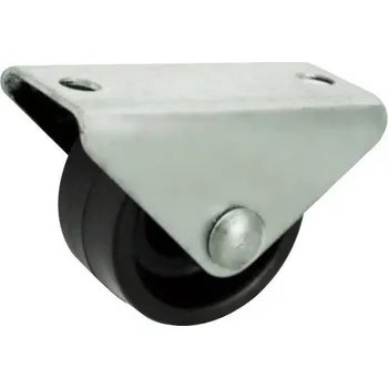 Pojezdové kolečko Nábytkové kolo 30 mm pevná vidlice s deskou