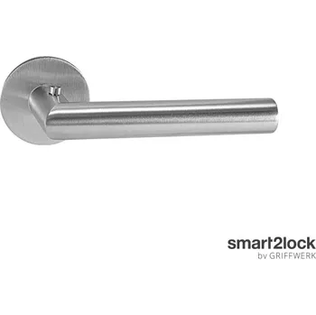 Dveřní kování klika GK - LUCIA PIATA S - R - S2L Provedení: klika/klika WC Li, Povrch: BN - broušená nerez 8584138415759