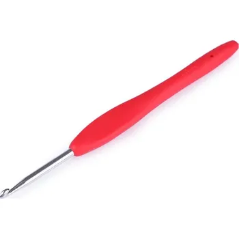 Jehla na filcování Háček na háčkování se silikonovou rukojetí vel. 3; 3,5; 4; 5 - 3 (4 mm) náhodná barva