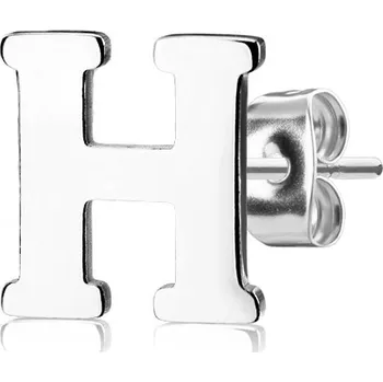 Šperk Šperky4U Ocelová náušnice 1ks - iniciála - OPN1700-H