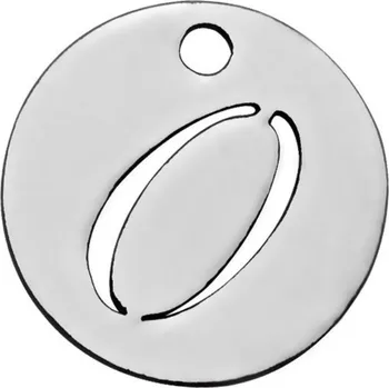 Šperk Šperky4U Drobný kulatý ocelový přívěšek - číslice - OK1172-0