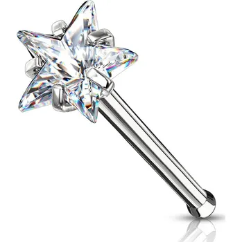 Piercing Šperky4U Piercing do nosu hvězdička - N0134C