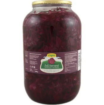 konzervovaná zelenina Zelí červené 4 l Rapa