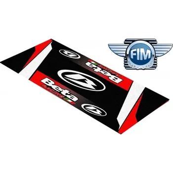 Koberec pod moto Beta černo/bílo/červený, 80x200cm