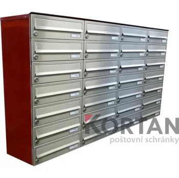 Poštovní schránka Poštovní schránka B-017 - na stěnu - NEREZ / šedá