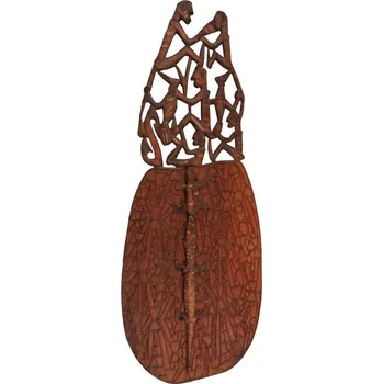 Dekorace Štít Asmat dřevořezba 143 cm