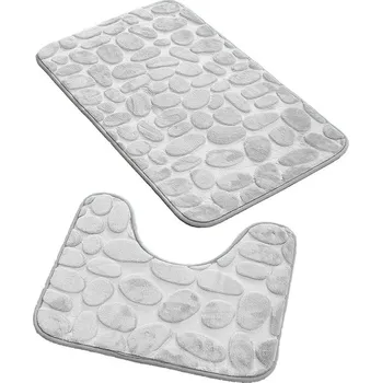 Koupelnová předložka APT AG491C 51,5 x 78, 39,5 x 51 cm šedá