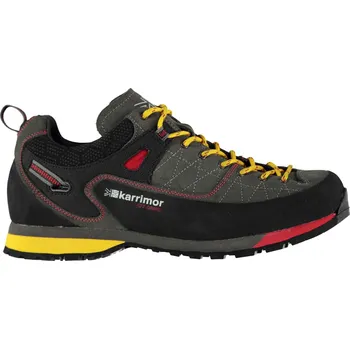 Pánská treková obuv Recenze Karrimor Hot Crag Walking Shoes Charcoal/Yellow 45