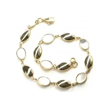 Náramek Náramek Pattic ze žlutého zlata s perleťí, AU 585/000 4,60 gr, ARP031503