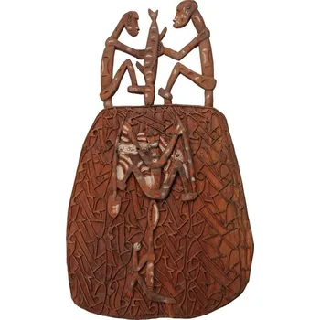 Dekorace Štít Asmat dřevořezba 87 cm