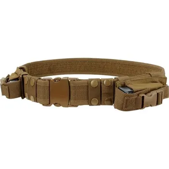 Opasek CONDOR OUTDOOR opasek taktický 5cm se sumkami na pist. zásobník COYOTE