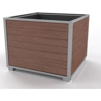 Květináč Venkovní květináč Park - Zlatý dub, Černá komaxit ( RAL 9005 )