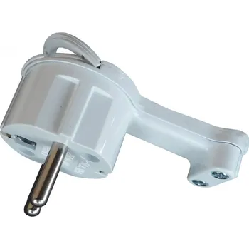 Elektrická zásuvka Zástrčka úhlová Unischuko bílá