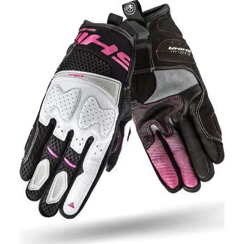 Moto rukavice SHIMA Rukavice na motorku dámské Blaze Lady bílo/černo/růžové XS