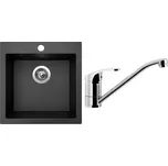 Sinks Viva 455 Metalblack + Pronto Chrom