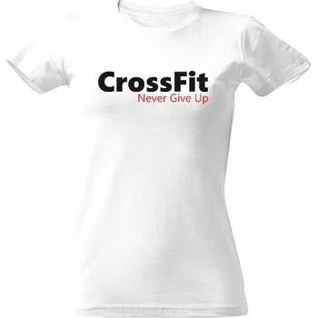 Dámské tričko Tričko s potiskem Crossfit bílé tričko dámské dámské