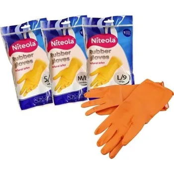 Rukavice na úklid Rukavice gumové, latex, velikost L