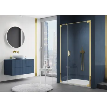 Ronal (Sanswiss) SanSwiss Cadura Gold Line jednokřídlé dveře s pantem u zdi a s pevnou stěnou v rovině CA31C Šířka: 80 cm + doprava zdarma + při platbě převodem sleva navíc