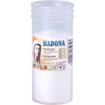 Smuteční dekorace Z Trade Madona hřbitovní svíčka 180 g bílá