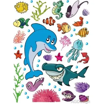 Samolepící dekorace Samolepka na zeď delfín 65 x 85 cm K 0822