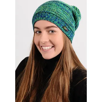 Čepice R-JET Prodloužená dámská zimní pletená čepice s bambulí