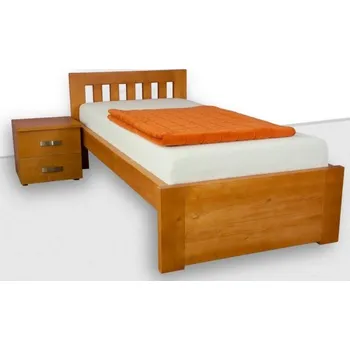 Postel Krajča Jednolůžková postel z masivu Mája 90 x 200 cm Povrchová úprava dřeva: Bez nátěru, Druh dřeva: Jasan