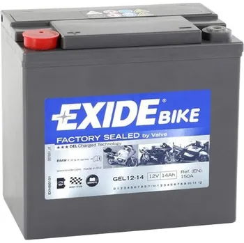 Motobaterie Motobaterie Exide Bike GEL 12V, 14Ah, GEL12-14