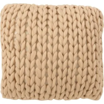 Dekorativní polštářek Pletený přírodní polštář Tricot crema - 40*40 cm