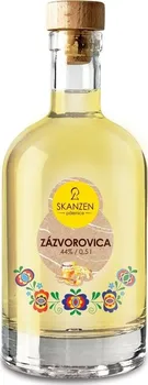 Pálenka Skanzen Modrá Zázvorovica 44 % 0,5 l